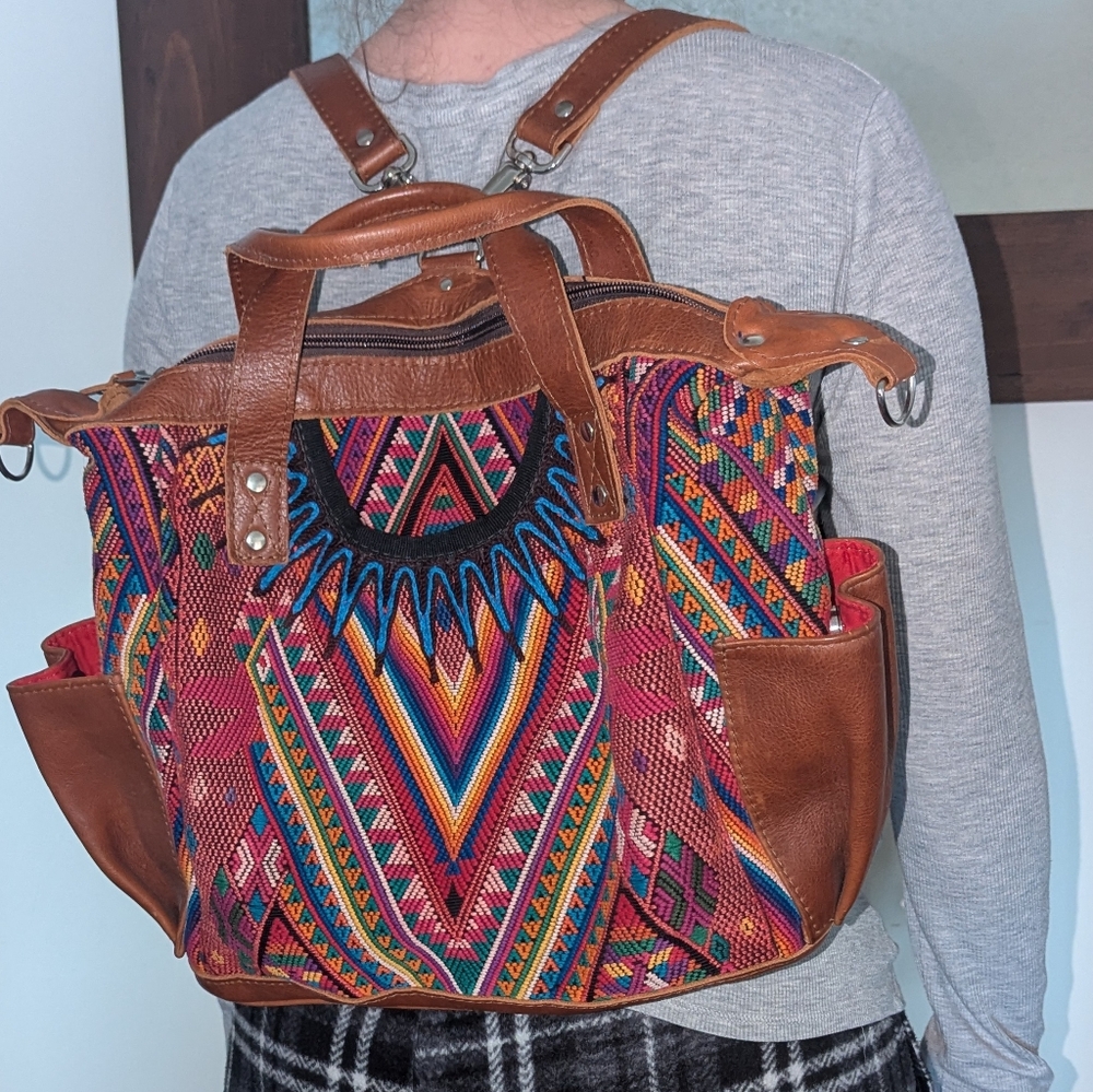 Nena & Co. Multicolor Patterned Backpack - Picture 2 of 3